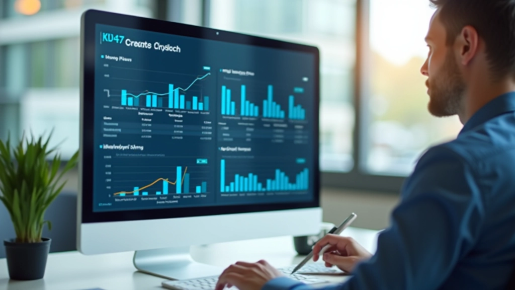 Grafik auf Computerbildschirm mit Balkendiagrammen und Sparzahlen, Bausparkasse Online-Portal zur Ansparfortschritt-Kontrolle