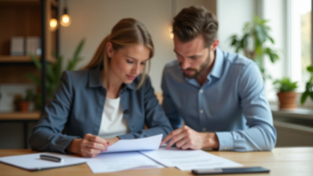 Familie plant Bausparzulage und Finanzstrategie mit Dokumenten